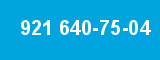 921 640-75-04 921 640-75-04